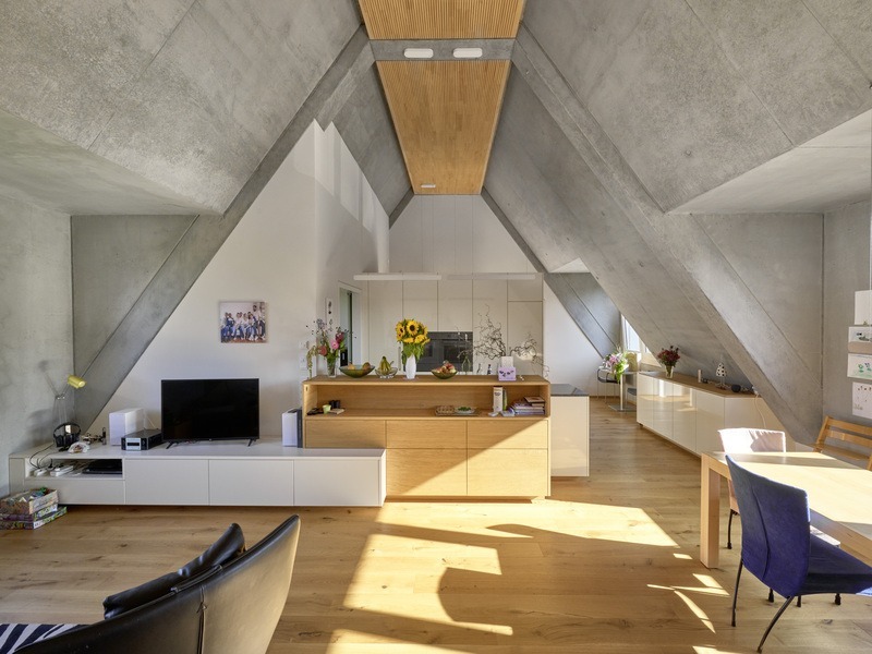 Mehrgenerationenhaus Fam. Licht Sichtbetonlasur